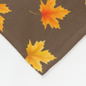 Couverture Polaire Feuilles de l'érable automne (Coin)