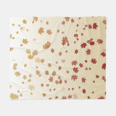 Couverture Polaire Feuilles de l'érable de Thanksgiving (Devant (Horizontal))