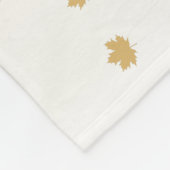 Couverture Polaire Feuilles de l'érable de Thanksgiving (Coin)