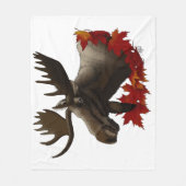 Couverture Polaire Feuilles de l'érable rouge orignal (Devant)