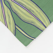 Couverture Polaire Feuilles de palmes verts (Coin)