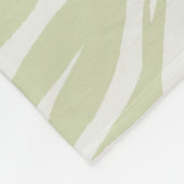 Couverture Polaire Feuilles de palmiers à oiseaux noirs (Coin)