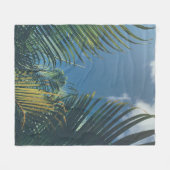 COUVERTURE POLAIRE FEUILLES DE PALMIERS TROPICAUX (Devant (Horizontal))