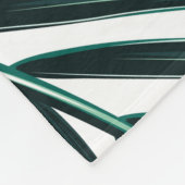 Couverture Polaire Feuilles de palmiers tropicaux, feuilles de jungle (Coin)