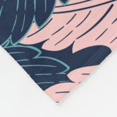 Couverture Polaire Feuilles de palmiers tropicaux : Motif Vintage (Coin)