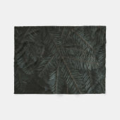 Couverture Polaire Feuilles de pins verts (Devant (Horizontal))