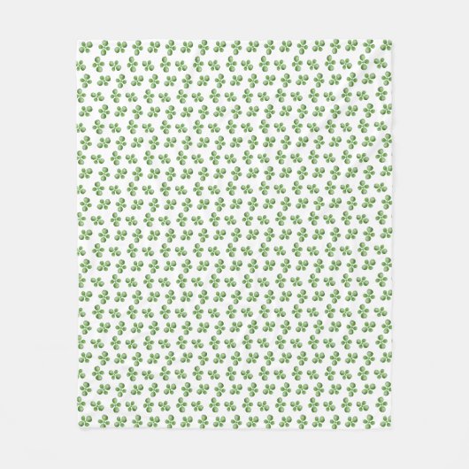 Couverture Polaire Feuilles de succulente vertes modernes et amicales (Devant)