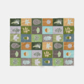 Couverture Polaire Feuilles d'été (Devant (Horizontal))