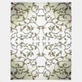 Couverture Polaire Feuilles d'olive défilantes (Devant)