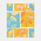 Couverture Polaire Feuilles du bloc d'automne (Devant)