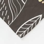 Couverture Polaire Feuilles et oiseaux d'automne. (Coin)