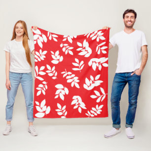 Couverture Polaire Feuilles modernes avec couleurs Arrière - plans pe