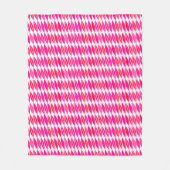 Couverture Polaire Feuilles modernes du milieu du siècle, Coral rose  (Devant)