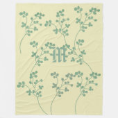 Couverture Polaire Feuilles Monogram Fleece Blanket (Devant)