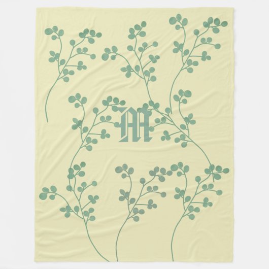 Couverture Polaire Feuilles Monogram Fleece Blanket (Devant)