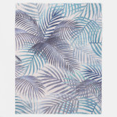 Couverture Polaire Feuilles Palm (Devant)