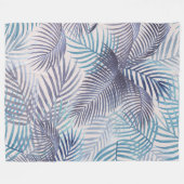 Couverture Polaire Feuilles Palm (Devant (Horizontal))