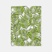 Couverture Polaire Feuilles Palm (Devant)