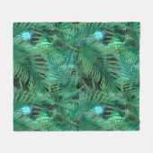 Couverture Polaire Feuilles Palm (Devant (Horizontal))