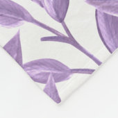 Couverture Polaire Feuilles pourpres (Coin)