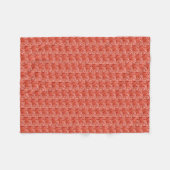 Couverture Polaire Feuilles rouges (Devant (Horizontal))