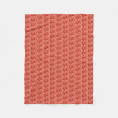Couverture Polaire Feuilles rouges (Devant)