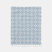 Couverture Polaire Feuilles saints de Noël et pétales de fleurs (Devant)