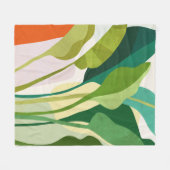 Couverture Polaire Feuilles tropicaux (Devant (Horizontal))