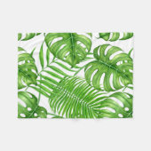 Couverture Polaire Feuilles tropicaux (Devant (Horizontal))