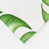Couverture Polaire Feuilles tropicaux (Coin)