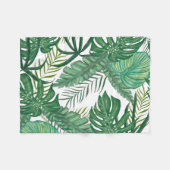 Couverture Polaire Feuilles tropicaux (Devant (Horizontal))