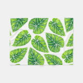 Couverture Polaire Feuilles tropicaux (Devant (Horizontal))