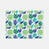 Couverture Polaire Feuilles tropicaux (Devant (Horizontal))