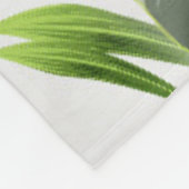 Couverture Polaire Feuilles tropicaux 1 (Coin)