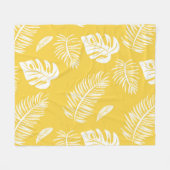 Couverture Polaire Feuilles tropicaux 16 (Devant (Horizontal))