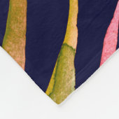 Couverture Polaire Feuilles tropicaux. Aquarelle feuilles d'un arbre, (Coin)