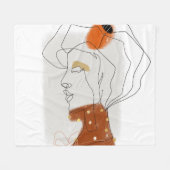 Couverture Polaire Feuilles tropicaux, Design Motif sans couture. (Devant (Horizontal))