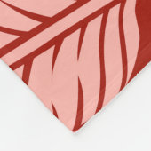 Couverture Polaire Feuilles Tropicaux Doodle : Tiré À La Main Noire (Coin)