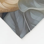 Couverture Polaire Feuilles tropicaux du perroquet gris d'Afrique (Coin)