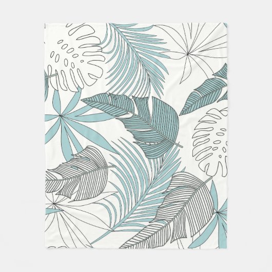 Couverture Polaire Feuilles tropicaux : une tendance transparente (Devant)