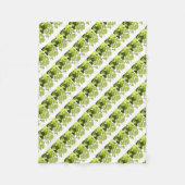 Couverture Polaire Feuilles verts de vigne (Devant)