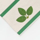 Couverture Polaire Feuilles verts modernes (Coin)