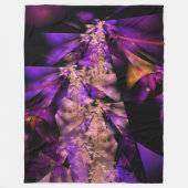 Couverture Polaire Feuilles violets (Devant)