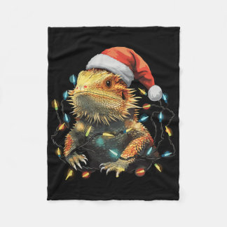 Couverture Polaire Feux de Noël du Dragon à oreilles mignonnes Santa
