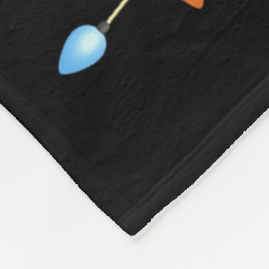 Couverture Polaire Feux de Noël Hommes Femmes Père Noël Alpaca Xmas (Coin)