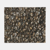 Couverture Polaire Fèves de café (Devant (Horizontal))