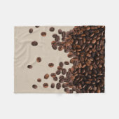 Couverture Polaire Fèves de café (Devant (Horizontal))