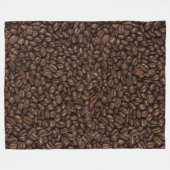 Couverture Polaire Fèves de café (Devant (Horizontal))