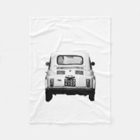 Fiat 500, Italie, Fleece Blanket
