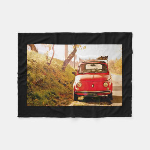 Couverture Polaire Fiat 500, Italie, voiture vintage couvrante